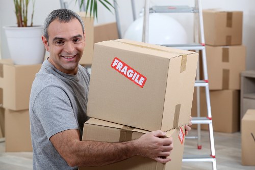 Man and van removals team helping with a local move in Islington