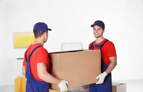 Man and van loading furniture for a local Islington move
