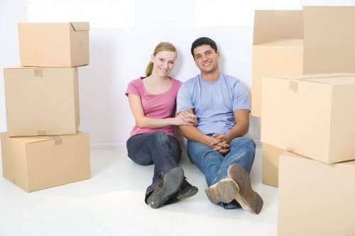 Careful handling of boxes and furniture during an Islington house move