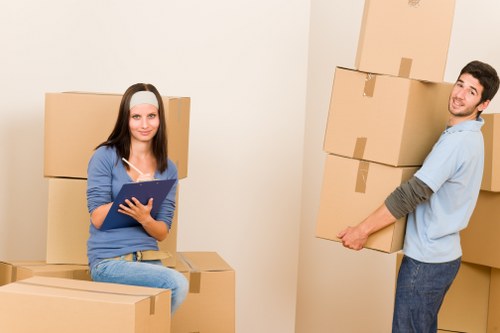 Professional movers handling flat removals in Islington